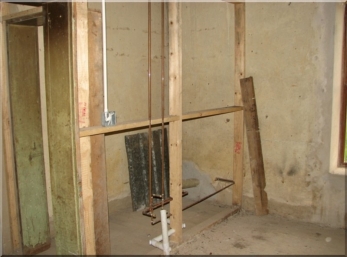 What was going to be the toilet!